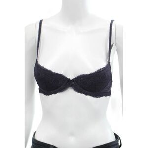 Princesse Tam Tam Womens Lace Under Wire Demi Bra Dark Purple Size 30 A